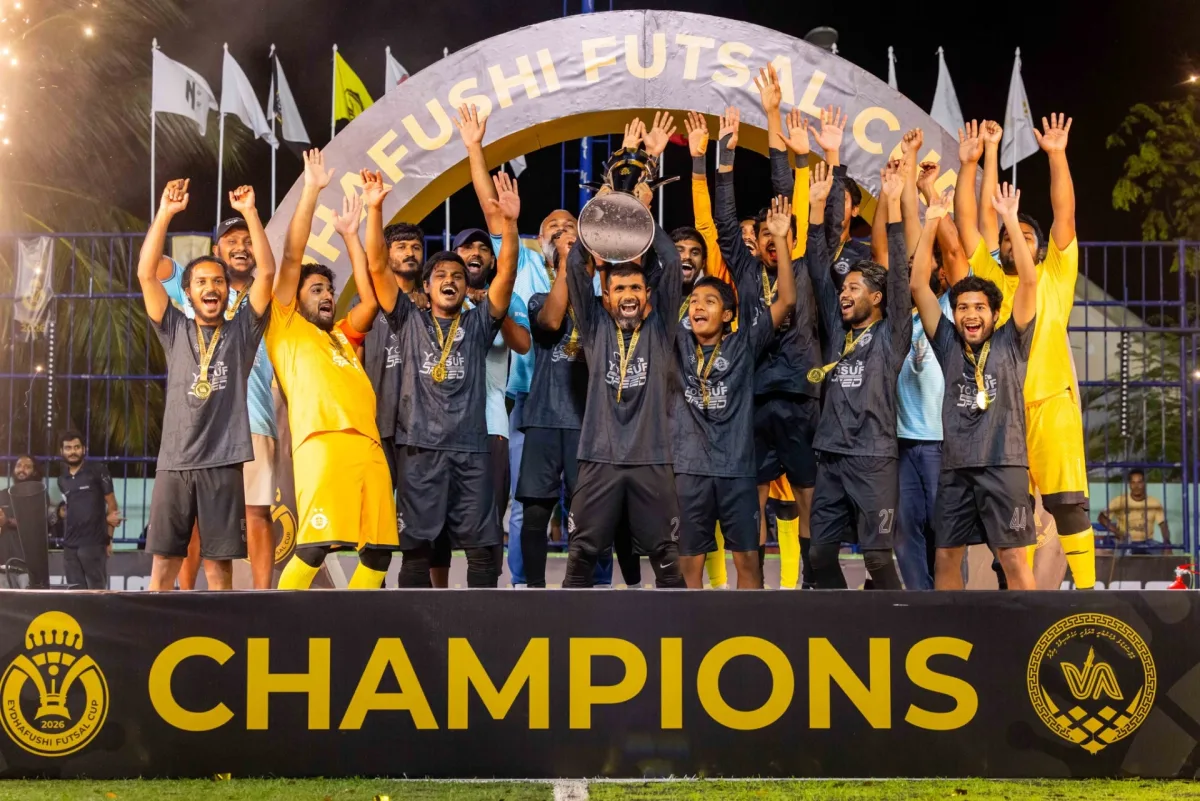 އޭދަފުށި ފުޓްސަލް ކަޕްގެ ތަށި ތިން ވަނަ ފަހަރަށް އަފްރޯ އިން އުފުލާލައިފި